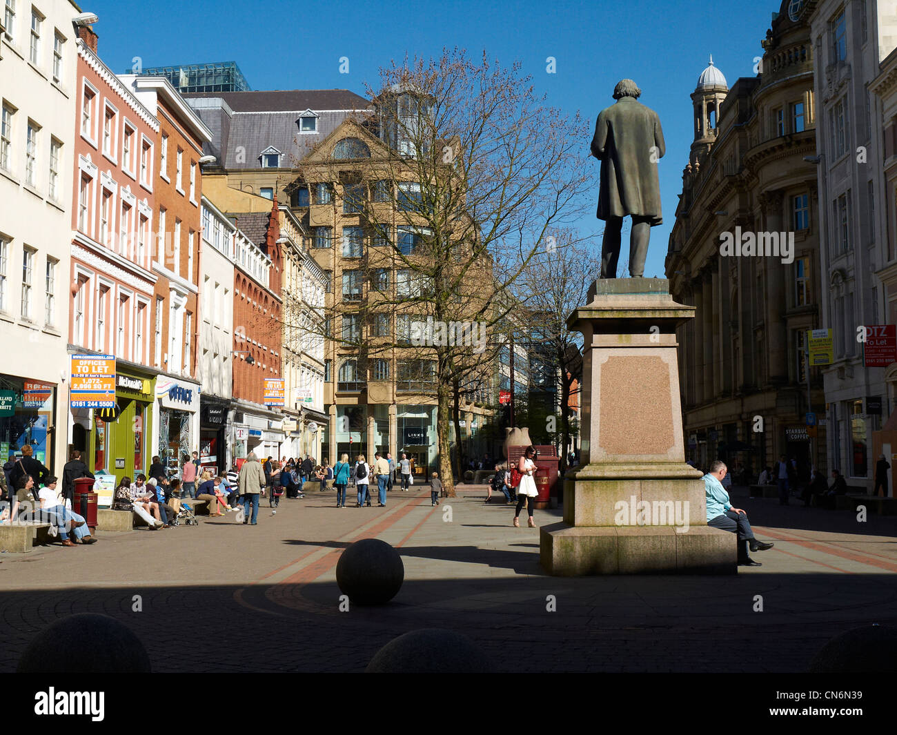 St Anne`s Square in Manchester UK Stock Photo